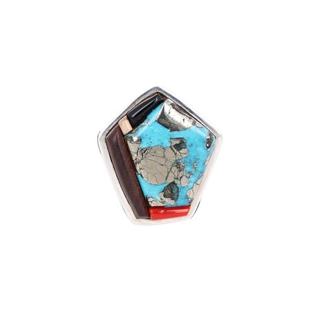 Multi Stone Inlay Ring