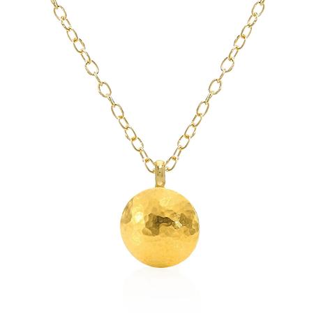 Gold Lentil Necklace