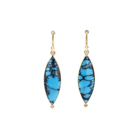 Turquoise Earrings in Gold