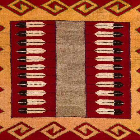 Single Saddle Blanket, Circa 1930, 2’2