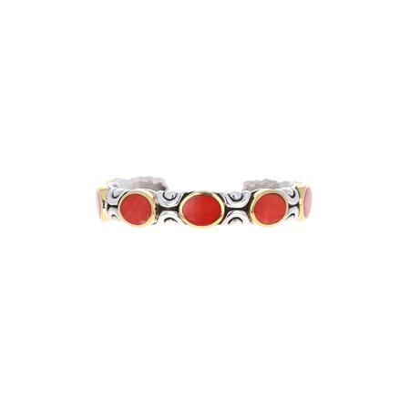 Mediterranean Coral Gold Cuff