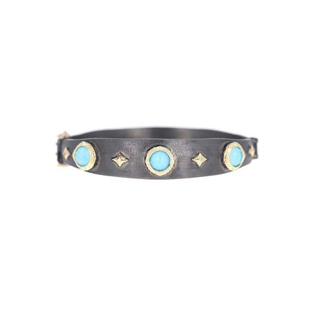 Turquoise Doublet Huggie Bracelet