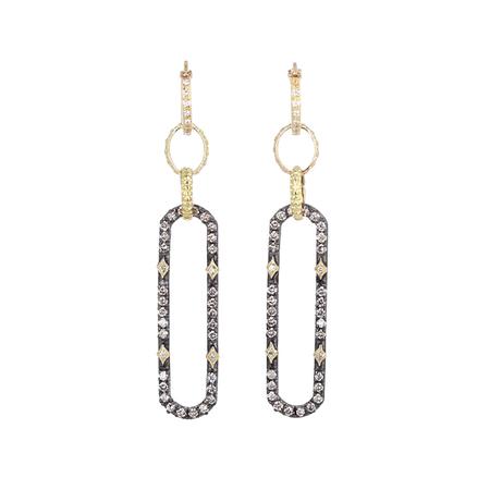 Diamond Pave Paperclip Earring