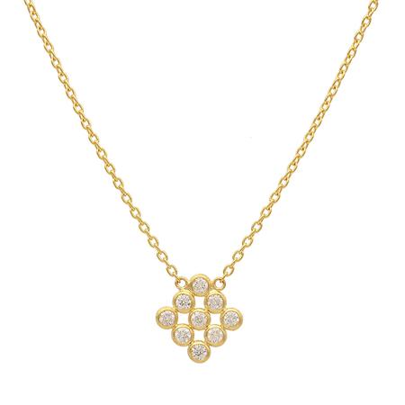 Diamond Cluster Necklace