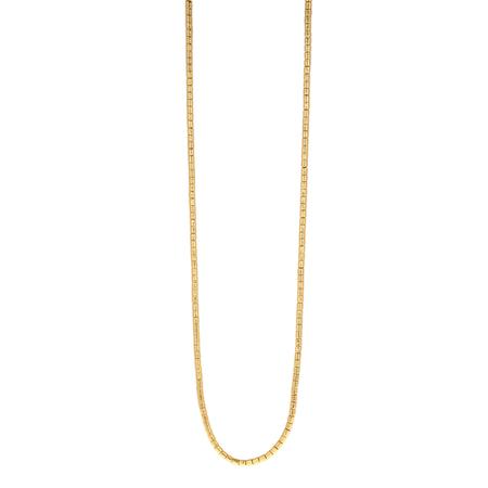 Gold Vertigo Bead Necklace