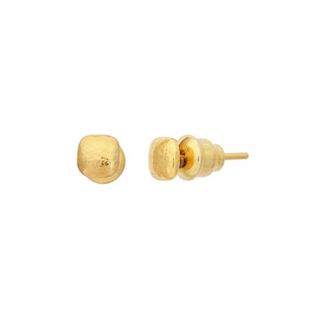 Gold Spell Square Stud Earring