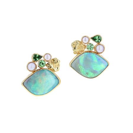 ‘Its Closing Time’ Opal Gemstone Post Earring