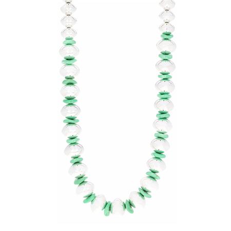 Emerald Rose Variscite Polished Beaded Necklace