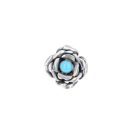 Kingman Turquoise Flower Ring