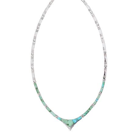 Sonoran Gold Turquoise Inlay Collar Necklace