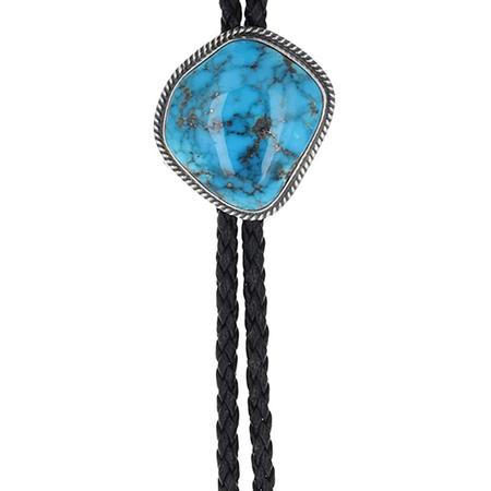 Kingman Turquoise Bolo Tie