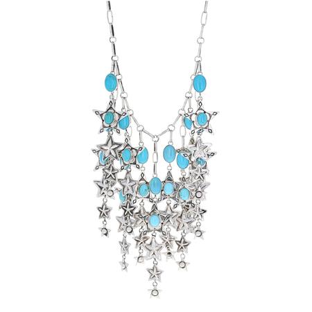 Kingman Turquoise Star Necklace 