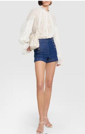 Denim Sailor Shorts In Adele