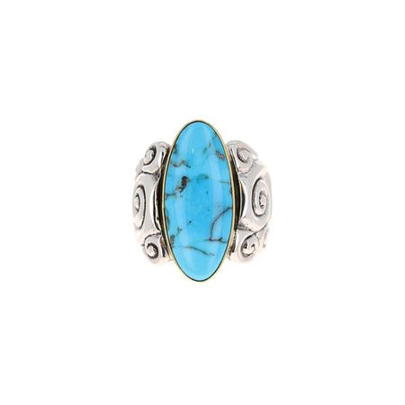 Tyrone Turquoise Swirl Ring