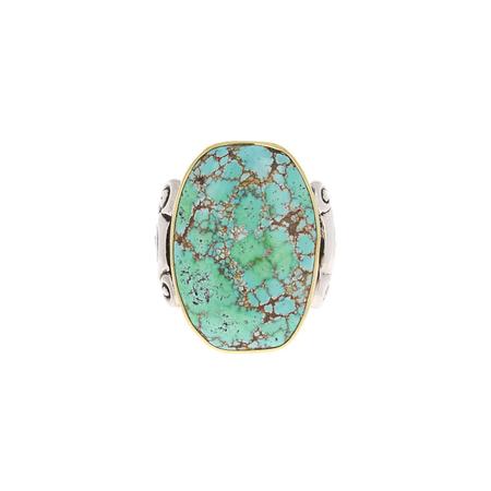 Carico Lake Turquoise Swirl Ring