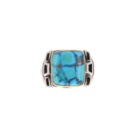 Kingman Turquoise Mayan Ring 