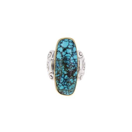 Candelaria Turquoise Swirl Ring