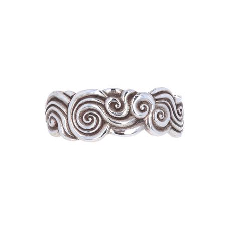 Silver Spiral Cuff