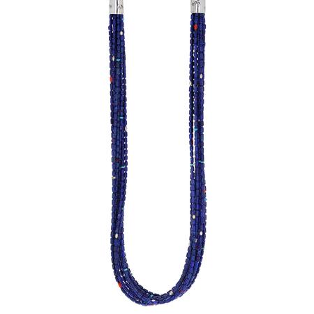 Lapis  18 Strand Necklace 