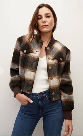 Plaid Bomber Jacket