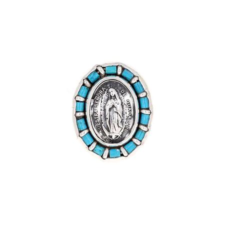 Turquoise Lady of Guadalupe Ring