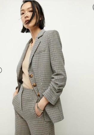 Long Houndstooth Jacket