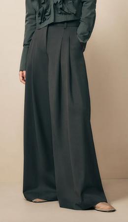 Wide Leg Wool Pant