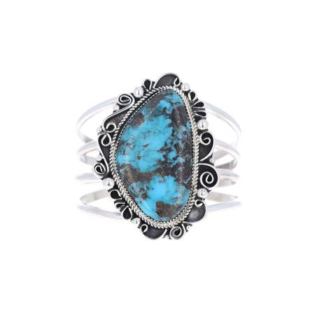 Smokey Kingman Turquoise Cuff