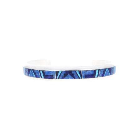 Blue Sky Lapis Inlay Cuff