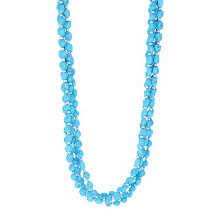 Sleeping Beauty Turquoise Beaded Necklace