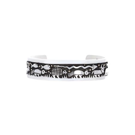 Silver Storyteller Cuff 