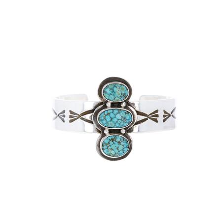 Turquoise Mountain 3 Stone Cuff