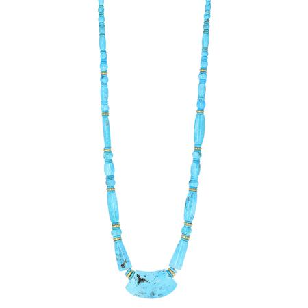 Candelaria Turquoise Bead Necklace 