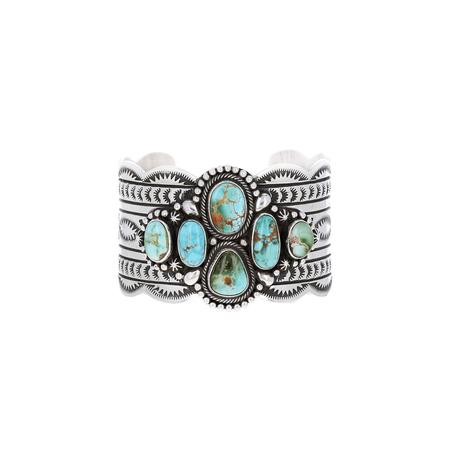 Royston Turquoise Stamped Cuff