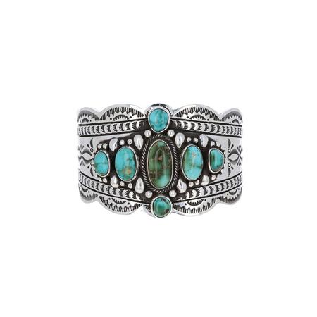 Royston Turquoise Stamped Cuff