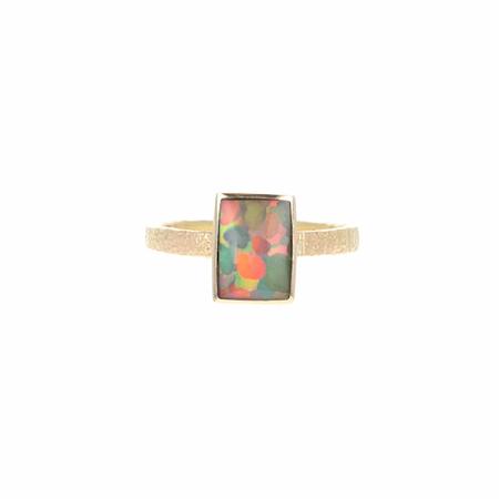 Small Opal Gold Ring