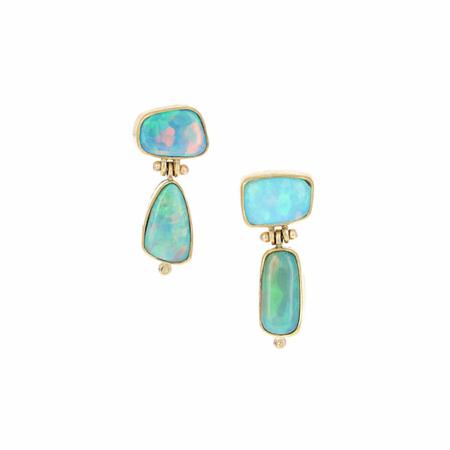 Opal Post Drop Earrings