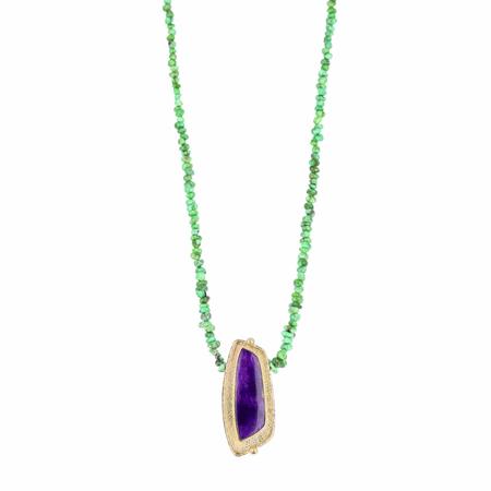 Carico Lake Turquoise with Sugilite Necklace