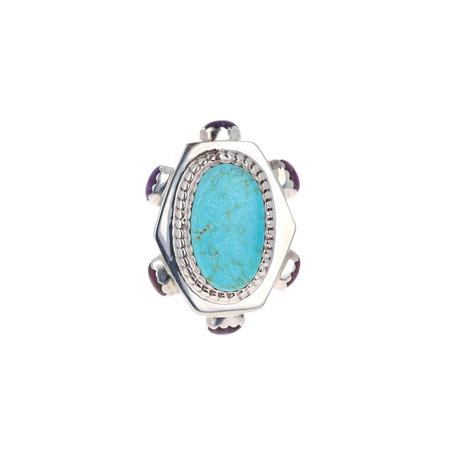 Turquoise and Sugilite Ring