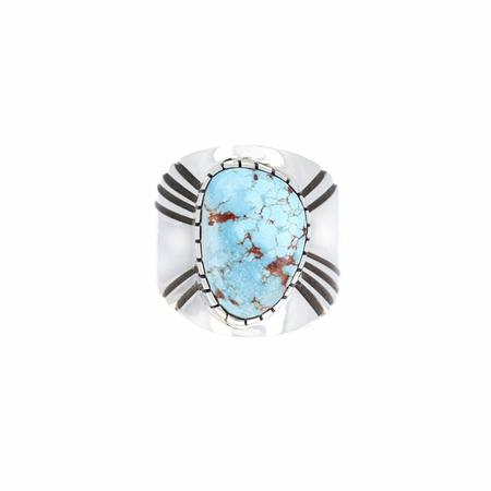 Golden Hills Turquoise Silver Ring