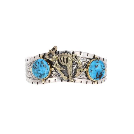 Bisbee Turquoise Bony Pony Cuff 