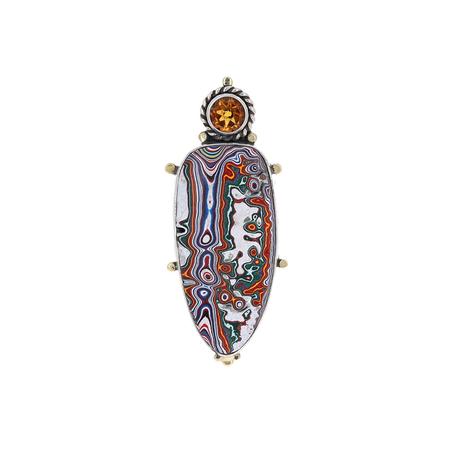 Fordite Gemstone Ring