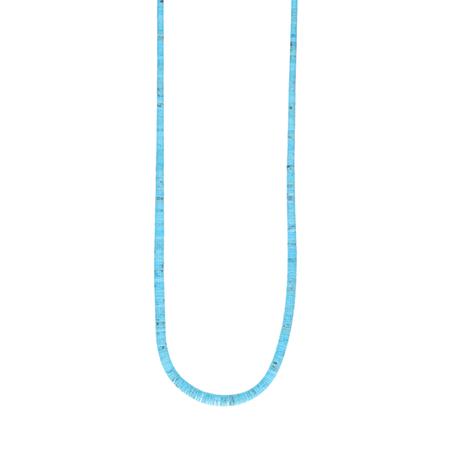 Turquoise Single Graduated Beaded Necklace