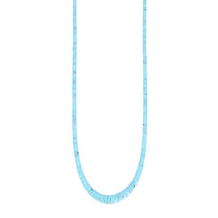 Turquoise Single Graduated Beaded Necklace