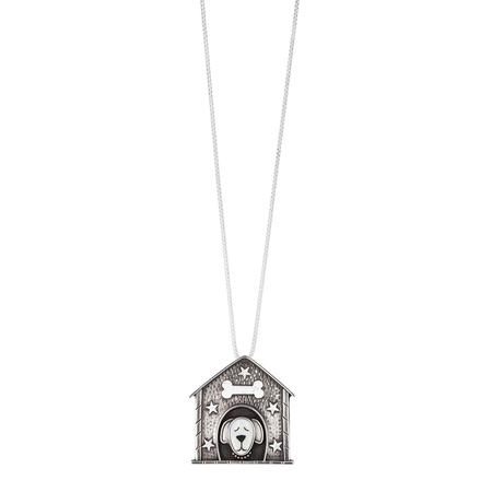 Dog House Pendant Necklace