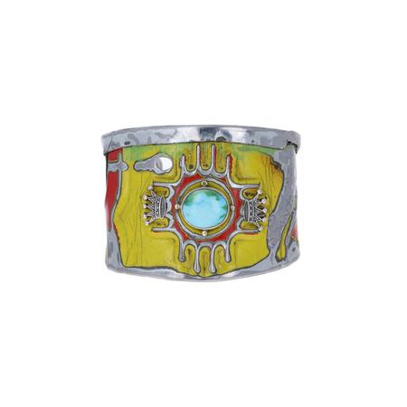 Mellow Yellow NM Zia License Plate Cuff