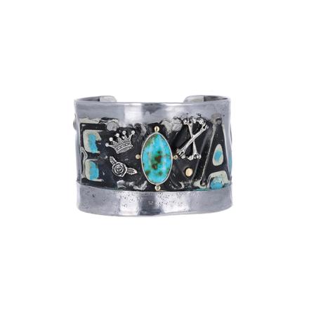 Turquoise Texas License Plate Cuff