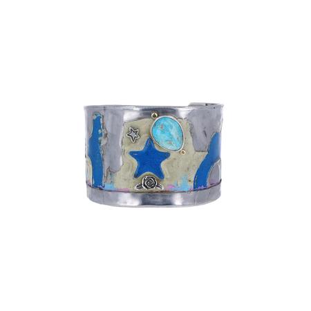 Blue Star Texas Turquoise License Plate Cuff