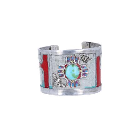 Turquoise New Mexico License Plate Cuff