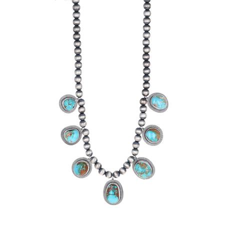 Royston Turquoise 8 stone Necklace